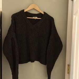 Madewell wool silk acrylic blend V neck sweater medium